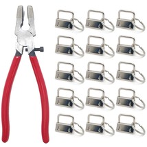 51 Sets Key Fob Hardware With 1Pcs Key Fob Pliers,Glass Running Pliers T... - £25.16 GBP