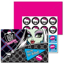 Monster High Save The Date Party Invitations Birthday Supplies 8 Per Package - £4.14 GBP