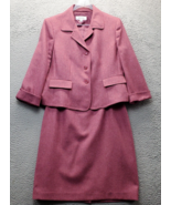 Suit Studio 2 Piece Skirt Suit Womens 16P Pink Single Breasted Notch Lap... - $921.42 MXN