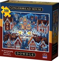 Gingerbread House 500 Piece Jigsaw Puzzle 16 x 20&quot; Dowdle Folk Art - $453.83 MXN