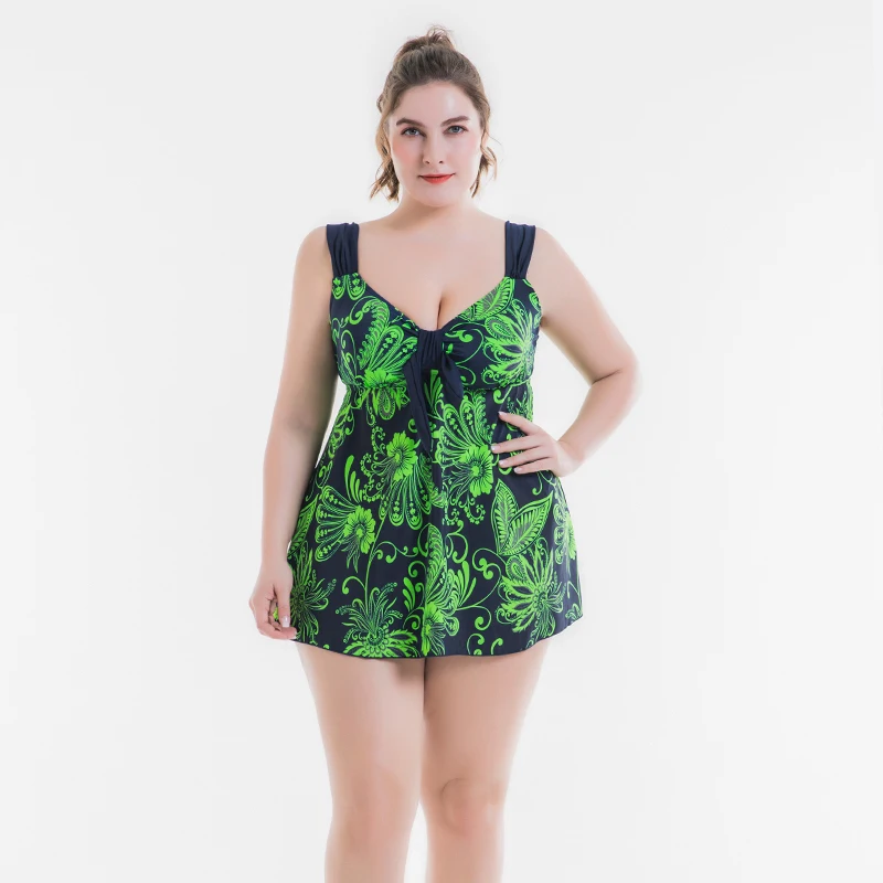 Sporting Women&#39;s Plus Size Swimsuit Tankini Skirt Suit Big Breasts Tummy Control - £62.22 GBP