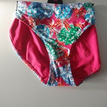 Ladies George  Pink Mix Floral Printed bikini High Waisted high leg Bott... - $8.17