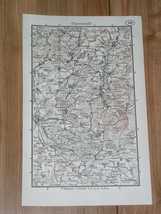 1938 Vintage Map Of Spreewald Brandenburg Germany - £13.43 GBP