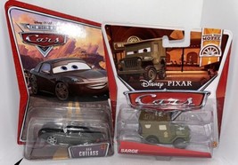 2x Lot Disney Pixar Cars “Bob Cutlass” + “Sarge” Jeep Die Cast Mattel To... - £11.71 GBP