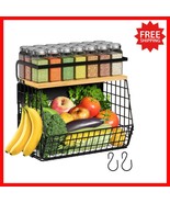 Versatile Magnetic Fridge Shelf with Wood Lid - Perfect for Fruits &amp; Spices - $699.08 MXN