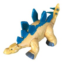 2011 Fisher-Price Yellow Dinosaur Toy Imaginext Stegosaurus Heavy Duty 15&quot; Toy - £8.60 GBP