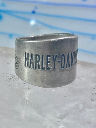 Harley Davidson ring biker motorcycle Mexico band size 8.75 sterling silver wome Item image 4