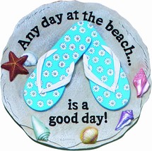 Beach Sandals Stepping Stone - Decorative Stone for Garden - £31.17 GBP