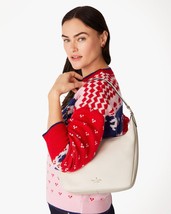 Kate Spade Leila Shoulder Bag Parchment White Leather KB694 NWT $399 Ivo... - £120.16 GBP