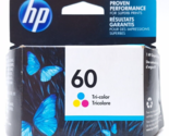 HP 60 Tri-color Original Ink Cartridge, CC643WN#140 EXP APRIL 2024 - $16.00