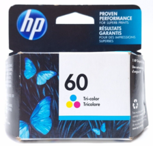 HP 60 Tri-color Original Ink Cartridge, CC643WN#140 EXP APRIL 2024 - $16.00