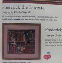 Dimensions Frederick the Literate Cat Counted Cross Stitch Kit 35048 C Wysocki - $19.80