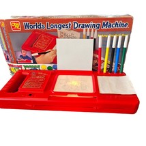 Worlds Longest Drawing Machine Ohio Art Light Box Tracing Markers Set Travel - £29.74 GBP