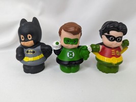 Fisher Price Little People DC Green Lantern Robin Bat Girl Figure Lot - $8.96