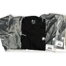 5x Taco Bell Manager Button-Up Short Sleeve Black Shirt  | Mens Medium NEW - £40.45 GBP