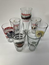Budweiser Guinness Shiner Realale Pint Beer Glasses Assortment Set Of 7 - $23.36