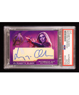 Elizabeth Olsen Signed &quot;Avengers&quot; Custom Trading Card (PSA) - £111.70 GBP