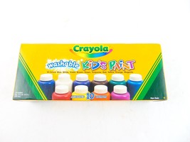 Vintage 2003 Crayola Washable Kids Paint 10 Assorted Colors - £15.57 GBP