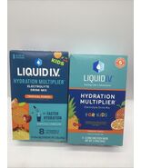 (2) Liquid I.V. Hydration Multiplier Electrolyte Drink Mix Kid Punch COM... - $7.99