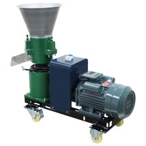Animal Feed Pellet Mill Machine w/ 3 Head Rollers &amp; 2 Brake Casters 120-... - $15,389.74 MXN