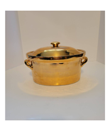 Vintage Hall Golden Glo 22 Karat Gold 2 Quart French Casserole Dish  Wit... - £78.06 GBP