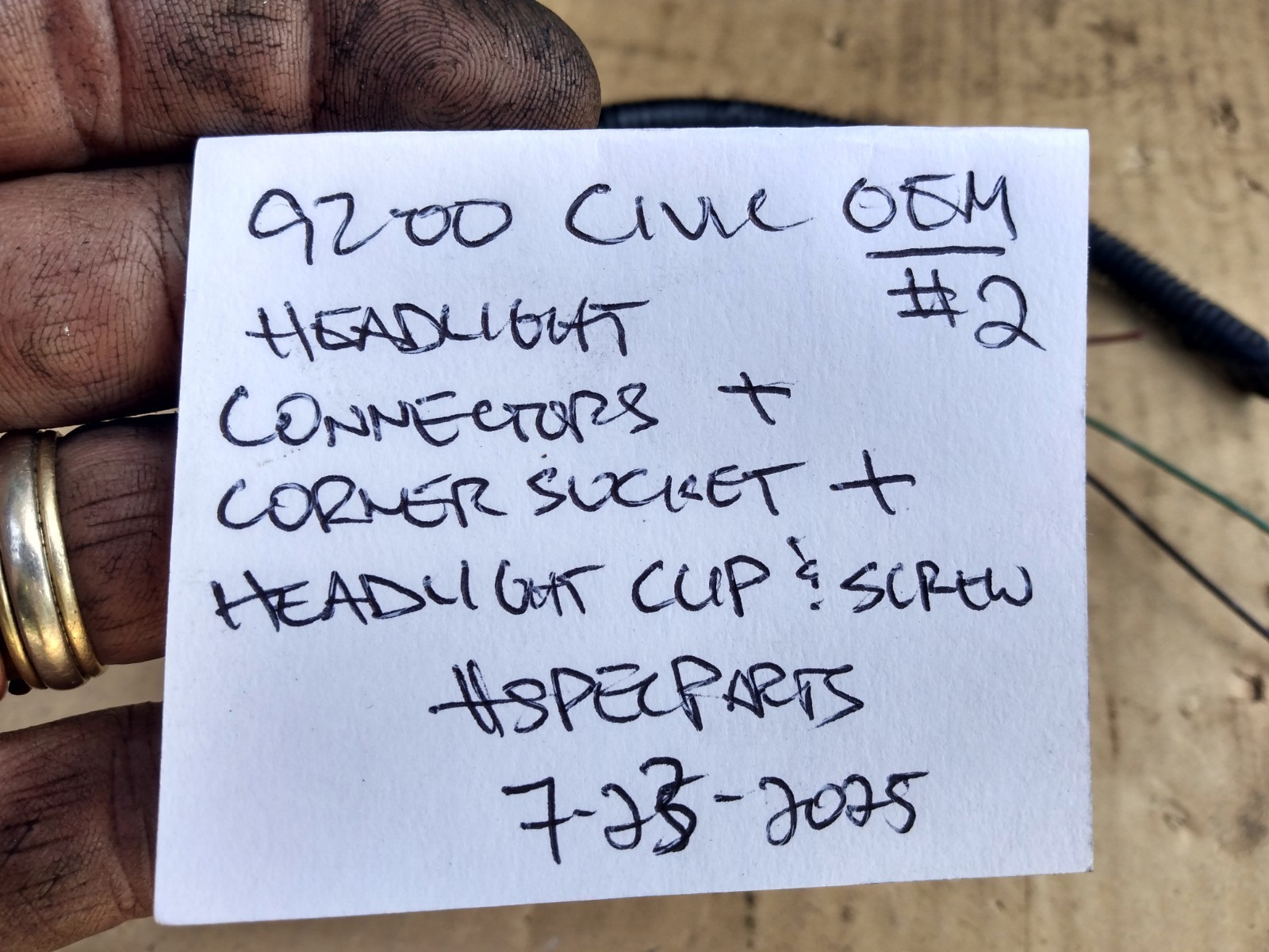 92-00 CIVIC EG EK OEM HeadLight CONNECTOR, Retainer Clip, Turn Signal Socket #2 Item image 2