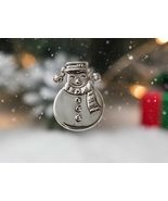 Vintage Silver Snowman Ornament Brooch | Rhodium Plated Convertible Deco... - $463.85 MXN