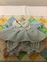 RARE Vintage Cabbage Patch Kids Blue &amp; White Tuxedo Dress &amp; Bloomers - $85.00