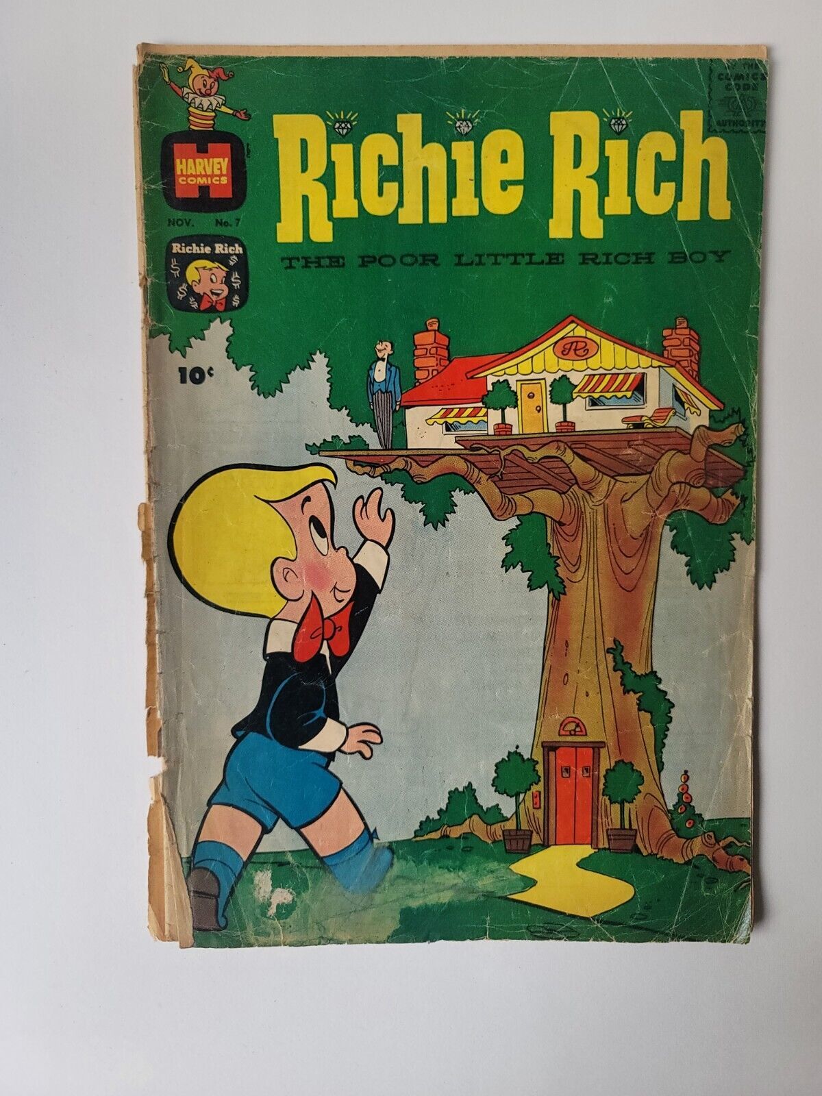 Richie Rich #7, Harvey Comics 1961 Early Richie Rich Comic Book, Pre-owned - £51.02 GBP