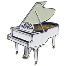 Grand Piano White Pin 1&quot; - £7.27 GBP