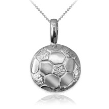 Sterling Silver Soccer Ball Pendant Necklace - $24.99+