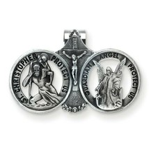 Cathedral Art St. Christopher Visor Clip, One Size, Silver - £10.75 GBP