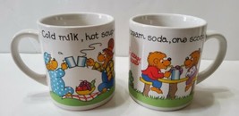 2 Vintage 1987 The Berenstain Bears Princess House Exclusive Coffee Cup Tea Mug - £21.80 GBP