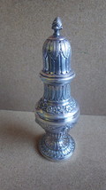 Antique Large Repousse Solid Silver Alloy Muffineer Sugar Shaker - £278.76 GBP