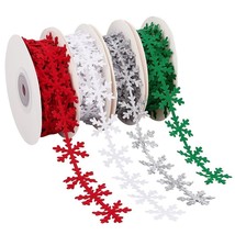 Ribbon Delight: 22 Yards of Festive Non-Woven Lace Trim for Xmas, Scrapbooking, - $41.57