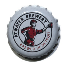 Atwater Brewery Beer Bottle Crown Cap Brewing Company Detroit Michigan - £2.12 GBP