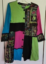 Womens L Collective Works of Berek 2 Button Front Long Cardigan Sweater ... - $18.81