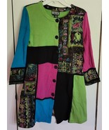 Womens L Collective Works of Berek 2 Button Front Long Cardigan Sweater ... - €16,14 EUR