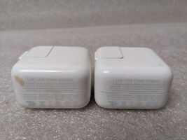 2 x Apple 12W USB Power Adapter Genuine OEM Wall Charger (iPad 2 3 4) Works - $12.49