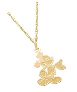 Disney Mickey Mouse 14kt Yellow Gold Classic Mickey Pendant - £373.80 GBP