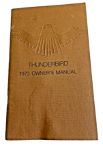 Manual Owners Ford Thunderbird Original First Printing USA Vintage 1973 - $21.37