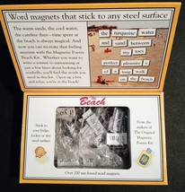 New THE BEACH Magnetic Poetry Kit For Any Steel Surface Over 200 Pieces - $11.83