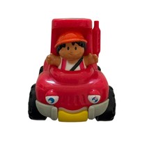 Fisher Price Little People Red Buggy Car w/ Boy Driver Figure - Vintage Toy - $13.51