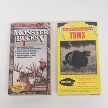 Real Tree Monster Bucks 5 &amp; Lohman Thundering Toms Turkey Hunting VHS Tapes - £10.08 GBP