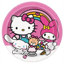 Hello Kitty and Friends Lunch Plates Birthday Party Tableware 8 Per Package - £4.74 GBP