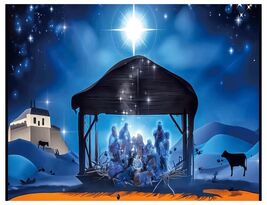 YYNXSY Nativity Scene Backdrop 10x8FT Christmas Star Night Blue - $10.00 YYNXSY Nativity Scene Backdrop 10x8FT Christmas Star Night Blue - $10.00