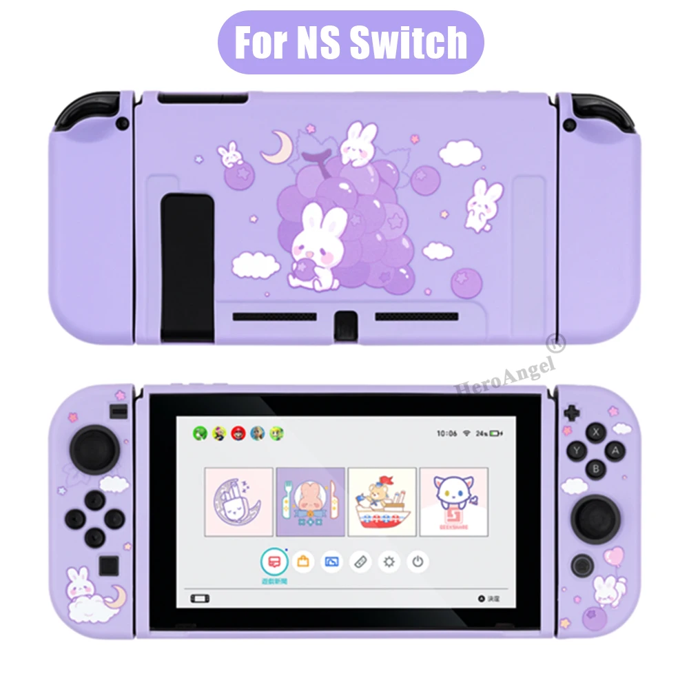 Play 2021 NEW Aswitch Cute Case For Nitendo Nintend Switch Accessories Soft TPU  - £23.25 GBP