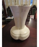 Pfaltzgraff Pottery 1930s Vase White Large 11&quot; X 8&quot; Original - $148.64 CAD