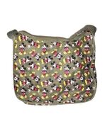 Disney Mickey Mouse Nylon Handbag Purse Diaper Bag Olive Green 10” Trave... - $19.00