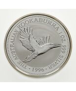 1996 Australia Silver Coin 1oz Kookaburra (BU Condition) KM# 289.1 - $2,735.49 MXN